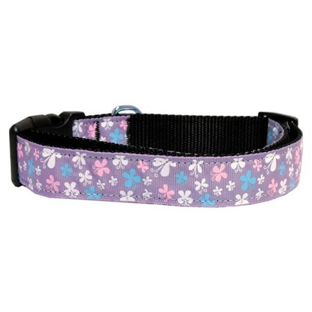 UNCONDITIONAL LOVE Butterfly Nylon Ribbon Collar Lavender XS UN2618922